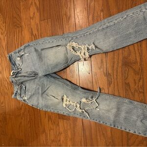 Abercrombie & Fitch Light Blue Boyfriend Jeans